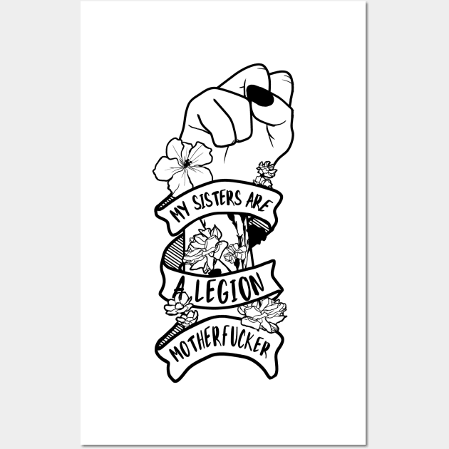 black and white legion Wall Art by ohnoballoons